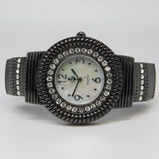 PD Premier Designs E-11 Cuff Bracelet Quartz Women's Watch Sz.6 1/2" New Battery