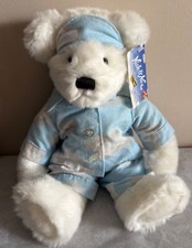 Applause 1999 Dakin Nick And Nora Nicky The Bear Cloud Nine with Sleep Mask 16"
