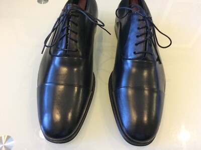 Monte Rosso Mens Lazio Black Leather Cap Toe Oxfords Size 10.5 $148.00