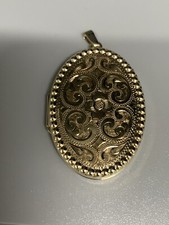 9ct gold ball edged locket