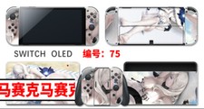 Vinyl Decal Skin Sticker Protector for Nintendo Switch OLED Anime Girl 75