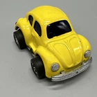 Volkswagen Beetle Bug Metal VW (May be Tonka) Yellow 4" Long READ