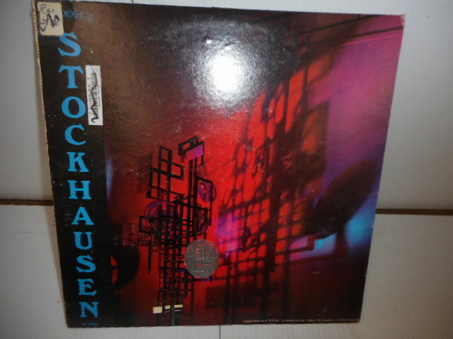 その他 Karlheinz Stockhausen Prozession LP Karlheinz Stockhausen Prozession For Tamtam Viola