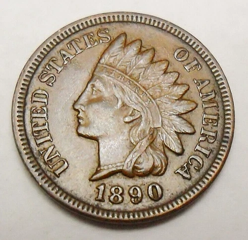 1890 P Indian Head Cent Penny  *XF - EXTREMELY FINE*   **FREE SHIPPING**