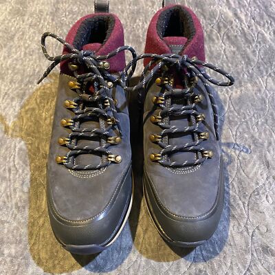 UGG Olivert waterproof leather hiker boot- (men 12) UGG OLIVERT NAVY WATERPROOF LEATHER/ SNOW HIKER BOOTS, US 11  main image 2