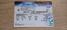 Ticket 2006 AEK Athens vs. RSC Anderlecht Champions League