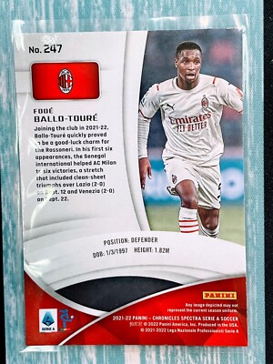 Soccer Sport 247 Football 2021-22 PANINI CHRONICLES SOCCER #247