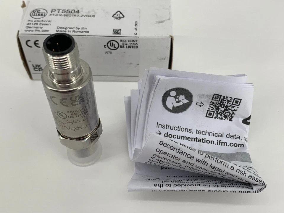 Brand NEW IFM Efector PT5504 OEM Pressure Sensor Switch PT-010-SEG14-A-ZVG/US - Image 3 of 4