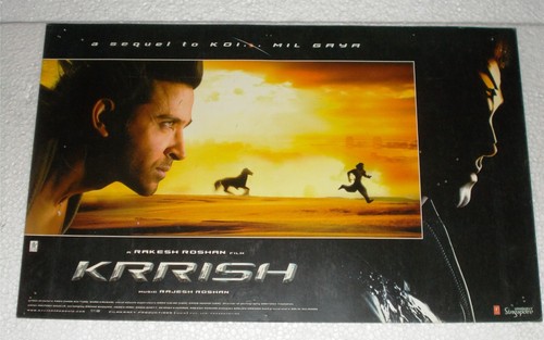 KRRISH 10pc RARE LOBBY CARD Bollywood Orig 2006 Hrithik Priyanka 24X15 - Picture 6 of 10