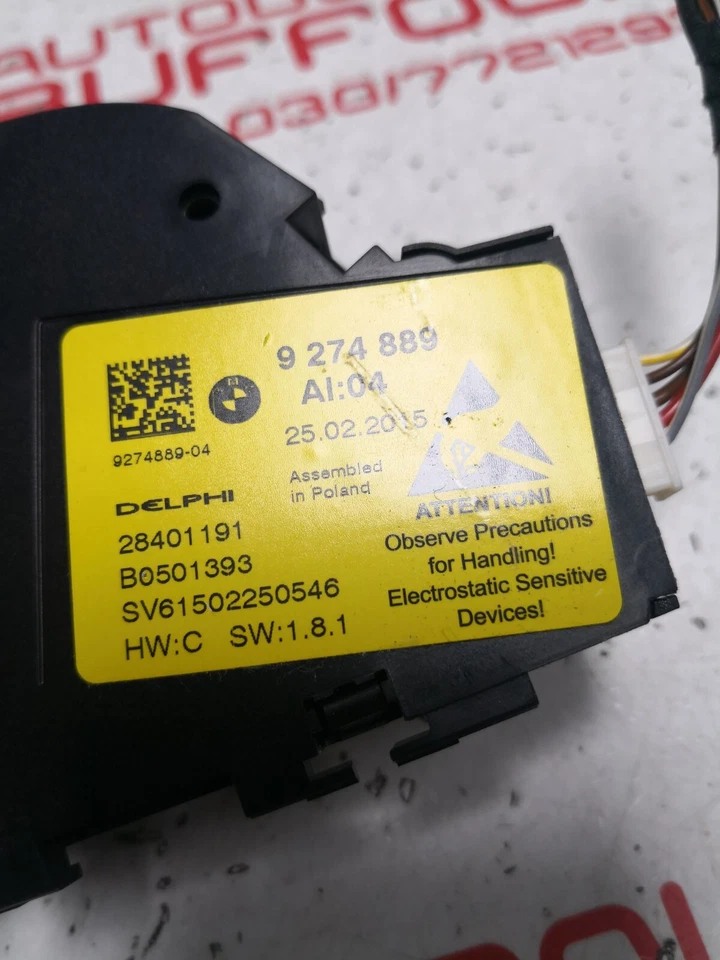 BMW F11 5er LCI F10 F07 F01 F02 F03 Interruttore Regolazione Sedile SX 9274889 - Immagine 2 di 3