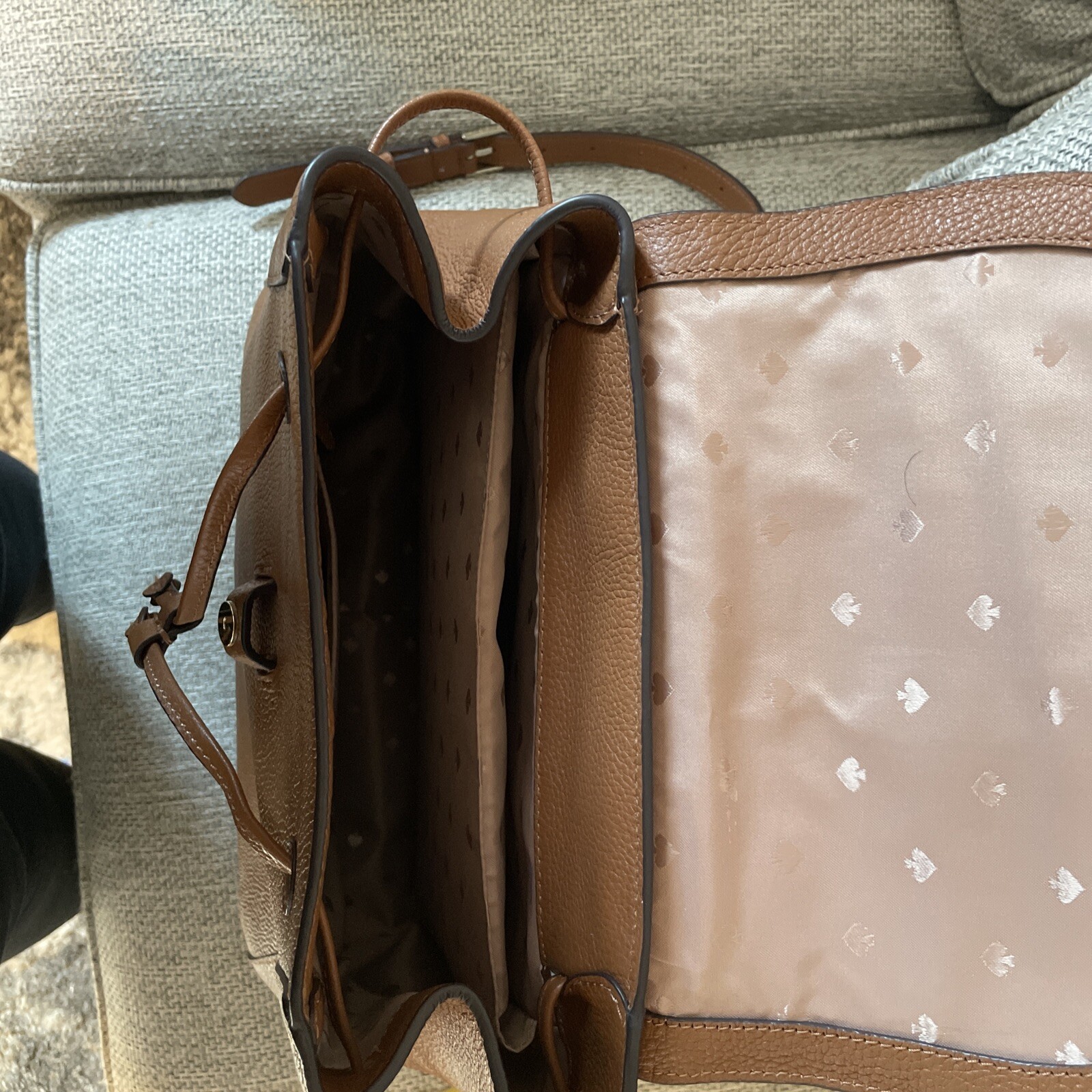 Kate Spade backpack purse Brown excellent condition good for Laptop