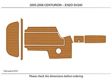 2006 CENTURION ENZO SV240 Swim Platform Cockpit Boat EVA Foam Teak Deck Flooring