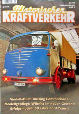 Historischer Kraftverkehr HiK, Heft 6 Dez/Jan 2015, eBay Video, inklusive Porto!