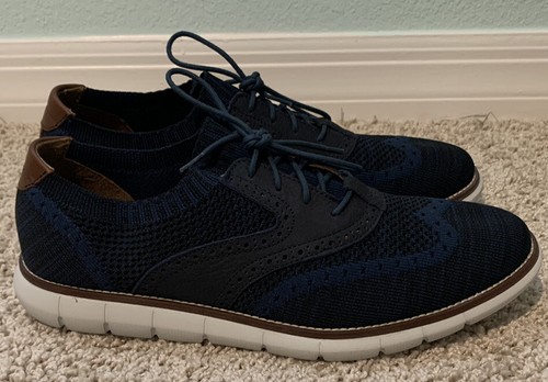 Shoes Navy Holden Knit Wingtips Size 