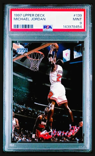 1997 Upper Deck MICHAEL JORDAN #139 PSA 9 MINT Chicago Bulls HOF GOAT