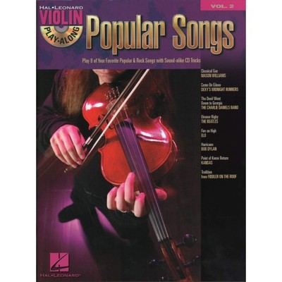 Popular Songs Violin Play-Along Volume 2 Book/Online Audio (Hal Leonard Viol...