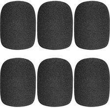 Microphone Cover Microphone Windscreen Foam Cover Black Top Grade 6 Pack