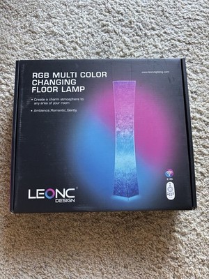 Leonc Design Multi Color Electric Quiet 52 Inch Creative Elegant LED Floor Lamp