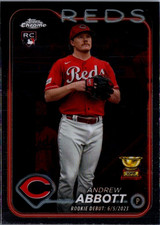 2024 Topps Chrome Update #USC34 Andrew Abbott RC Cincinnati Reds