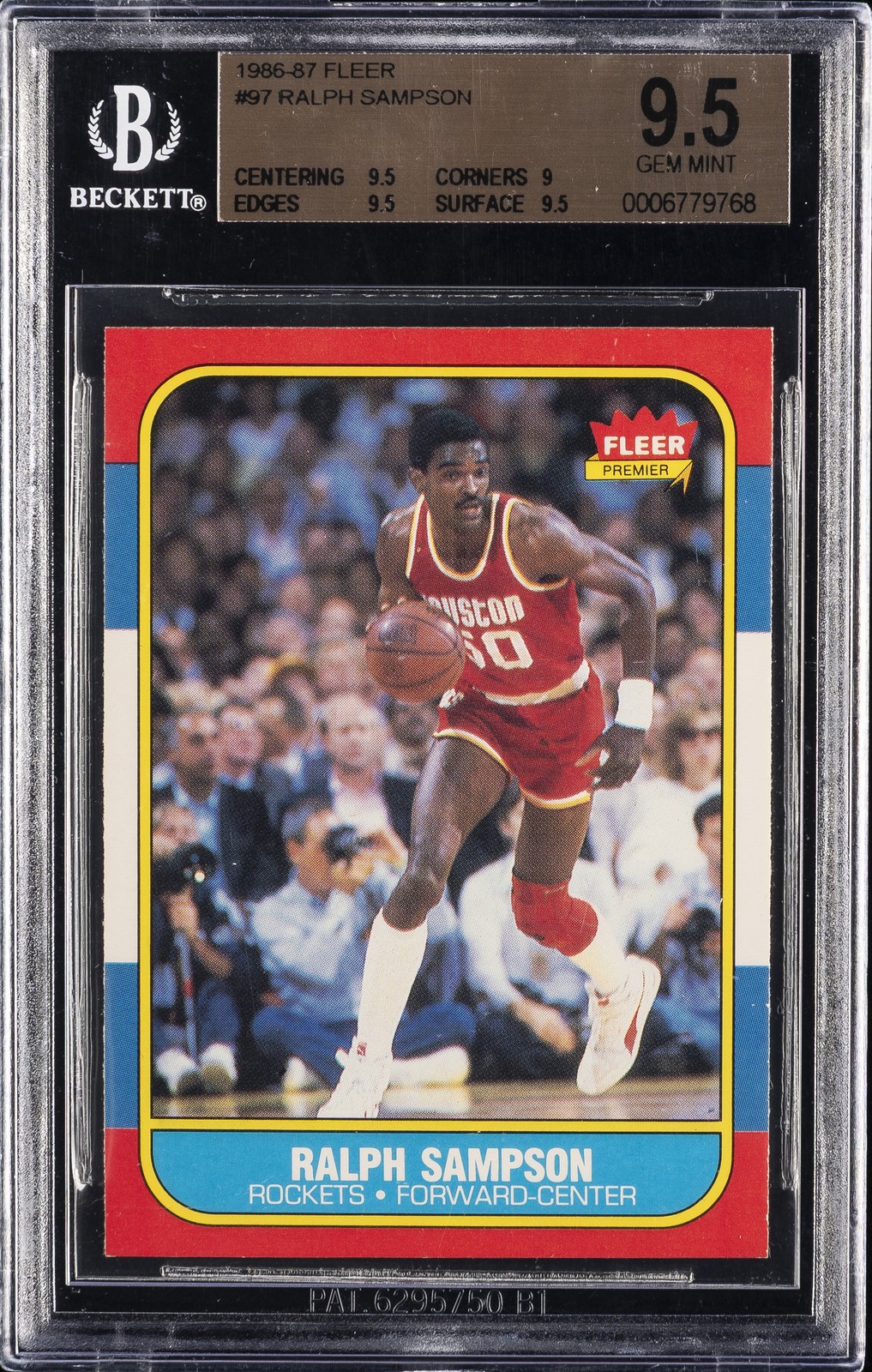 1986-87 FLEER #97 RALPH SAMPSON BGS 9.5