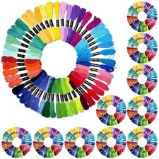 Rainbow Color Embroidery Floss 500 Skeins Craft Yarn