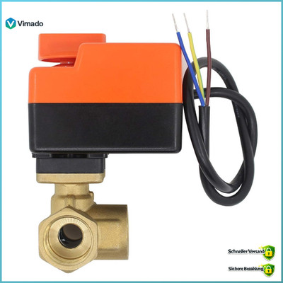 Kugelventil elektrisch 3-Wege Motorkugelhahn Zonenventil 1/2-1-1/2 Zoll DN25