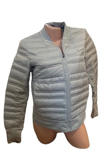 Nike Aeroloft Running jacket Size Small Grey Zip Up Down EUC