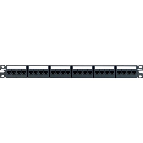 PANDUIT Mini-Com Modular Jack Cat-6 24 Port Patch Panel Kit CPPKL6G24WBL - 第 1/1 張圖片