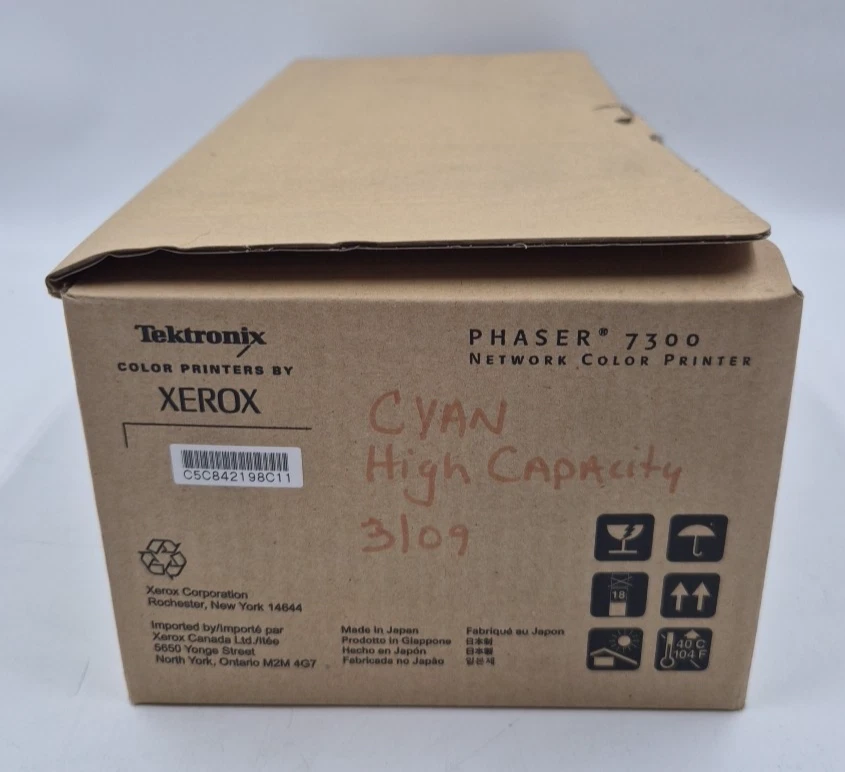 Tektronix Phaser 7300 Network Color Cyan High Capacity Toner Cartridge 016197700 - Image 3 of 4