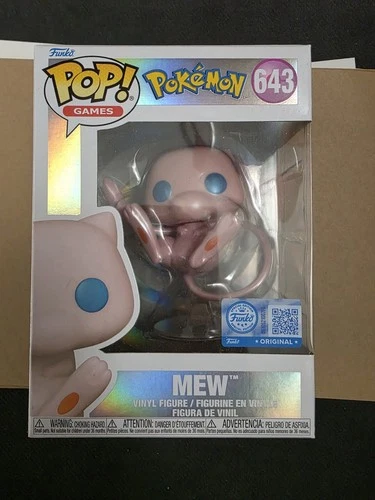 Funko Pop Mew Pearlescent Pokemon Center Exclusive # 643