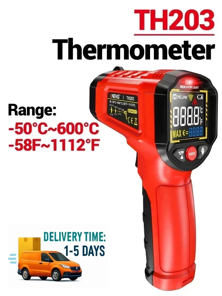 Infrared Thermometer LCD Digital Non-contact Laser IR Temperature Gun Temp Meter