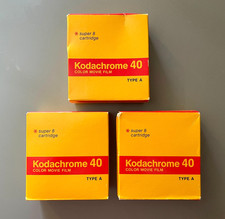 Vintage Lot of 3 Sealed Exp 1976 Kodachrome 40 Type A KMA 464 Super 8 Movie Film