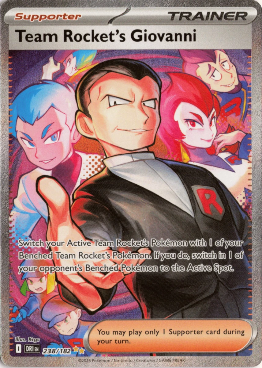 Team Rocket's Giovanni 238/182 Sv10: Destined Rivals for sale | eBay