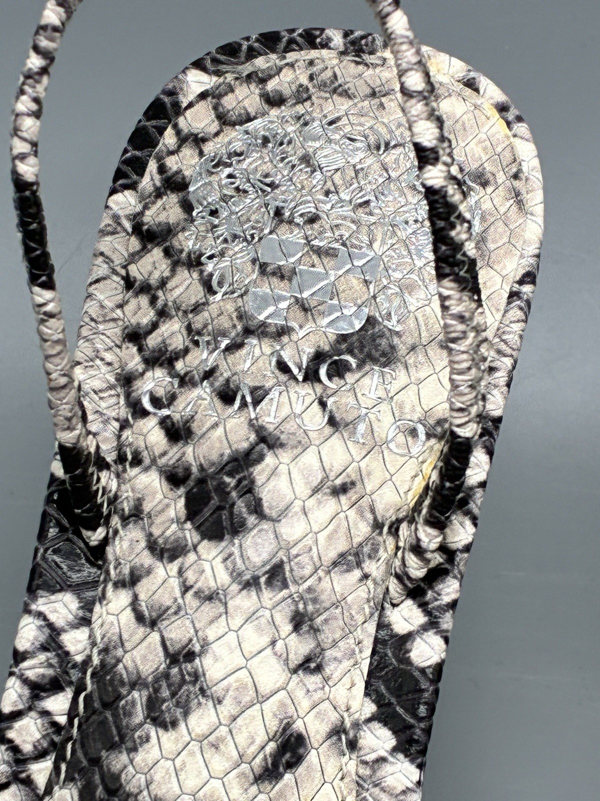 Vince Camuto Sheela Python Strappy Heels Snakeski… - image 7