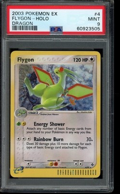 2003 POKÉMON EX DRAGON 4 FLYGON-HOLO PSA 9