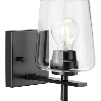 Progress Lighting P300360 Calais 9'' Tall Bathroom Sconce - Black