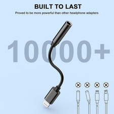  Apple Mfi Certified 2 Pack Iphone 3.5Mm Headphone Jack Adapter,Lightning to...