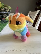 Neopets Rainbow Poogle Plush 6 NWOT