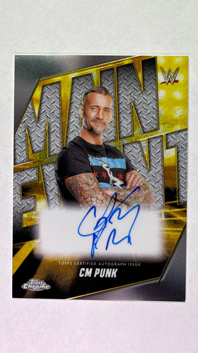 Topps Chrome WWE CM Punk 2025 #MEA-CMP for sale | eBay