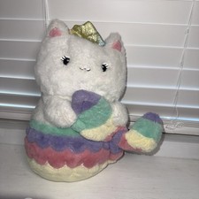 FAO Schwarz Glow Brights Meowmaid 11" Toy Plush Lights Sound Cat Light Up