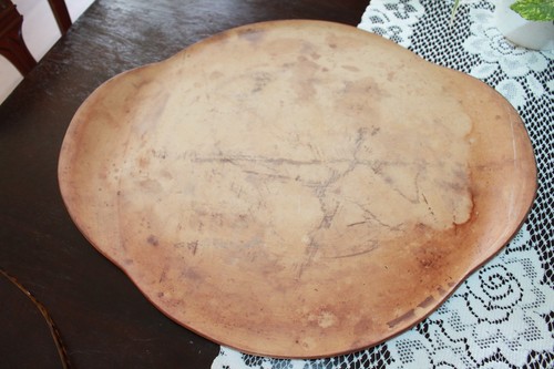 Haeger NaturalStone 15” Round Pizza Stone Baking Tray w/ Handles Premium- USED