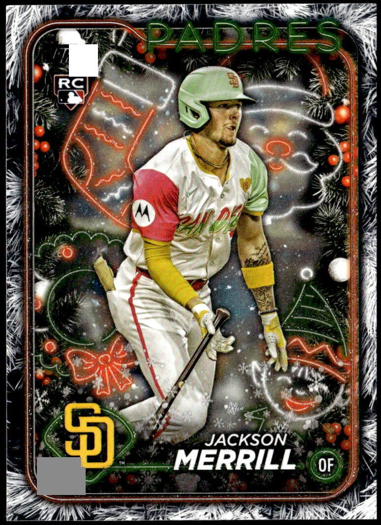 2024 Topps Holiday #H160 Jackson Merrill Holiday Tree Metallic Rookie