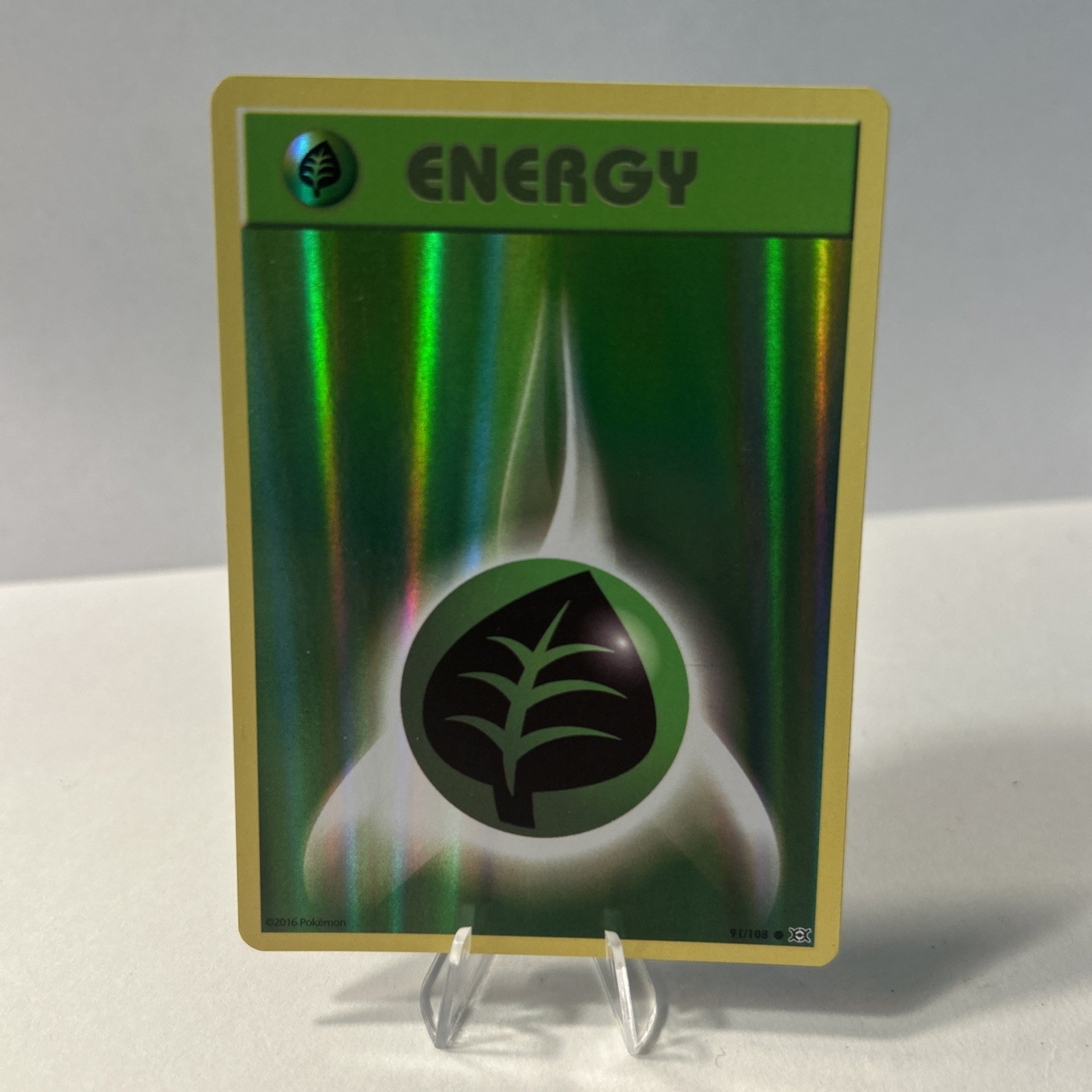 Grass Energy #91 Holo XY Evolutions Pokemon 2016 NM