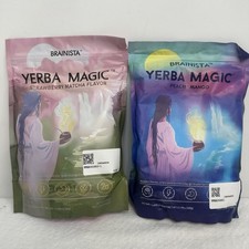 2 Yerba Magic Yerba Mate Instant Tea Powder Peach Mango  Strawberry Matcha 30ea