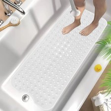 Extra Large Non Slip Bath Mat Bathtub Bathroom Strong Suction Rubber Shower Mat