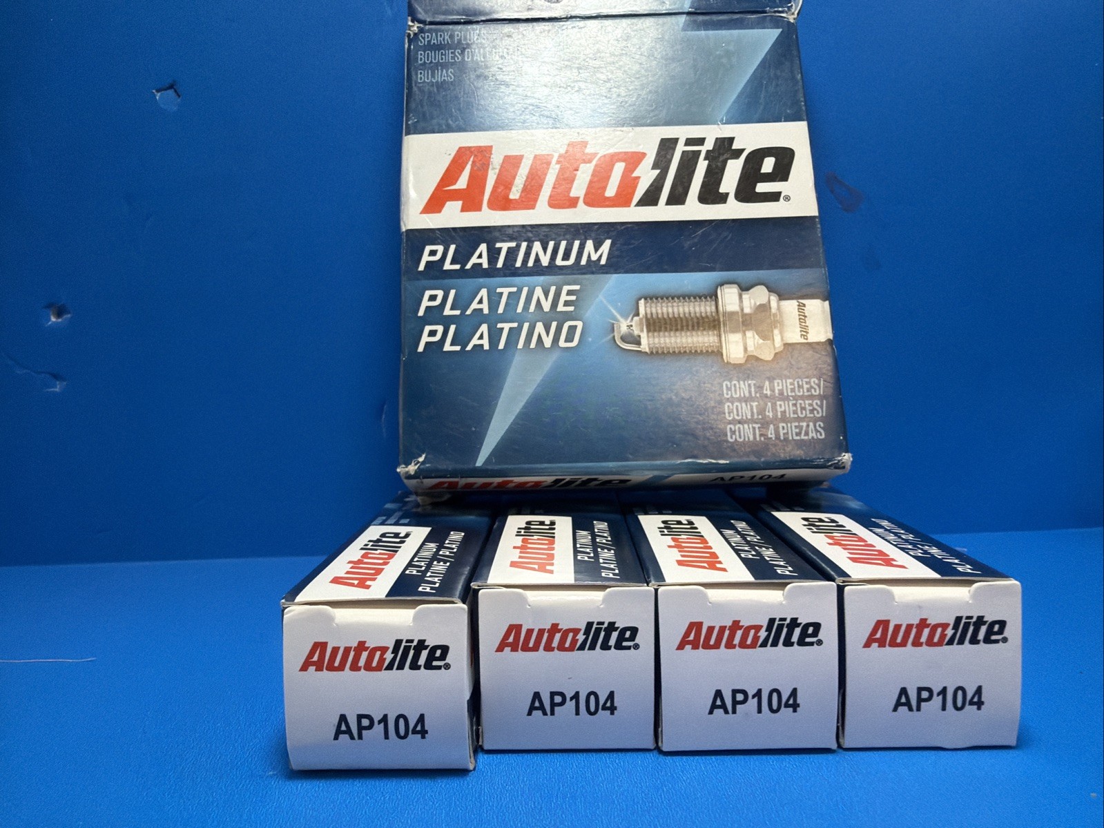 4-Pack Autolite AP104  Platinum Spark Plugs OEM Replacement