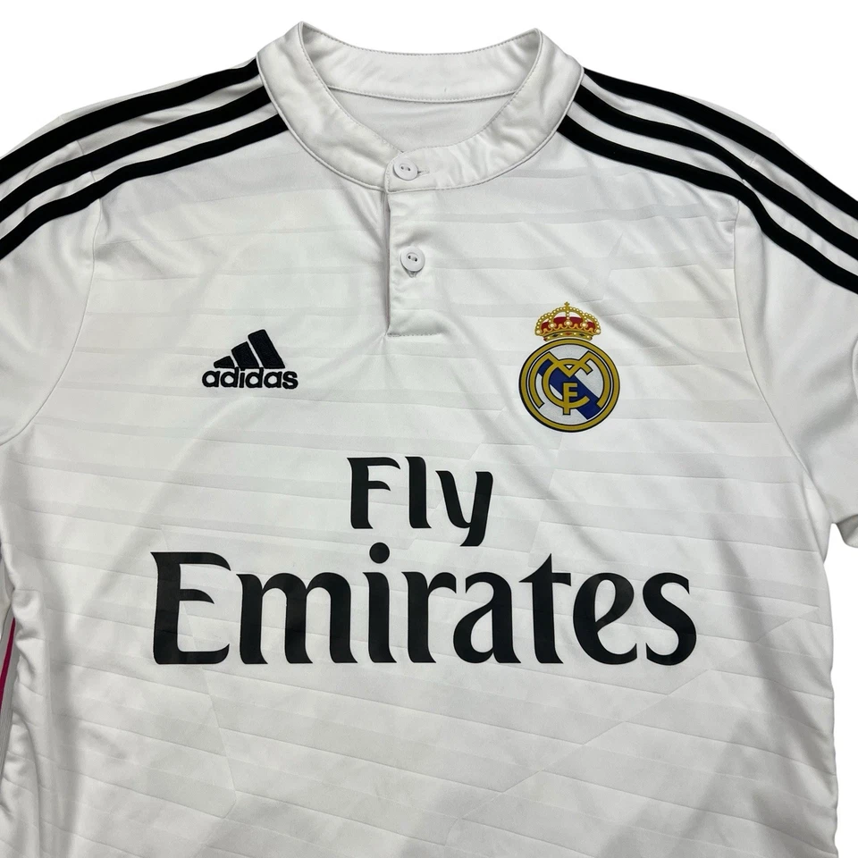 Camiseta de fútbol Adidas Real Madrid kit juvenil talla grande blanca camiseta de fútbol Foto 3 de 4