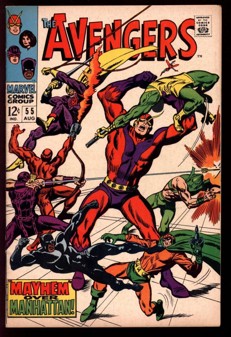 The Avengers #55 (Marvel Comics August 1968) for sale online | eBay