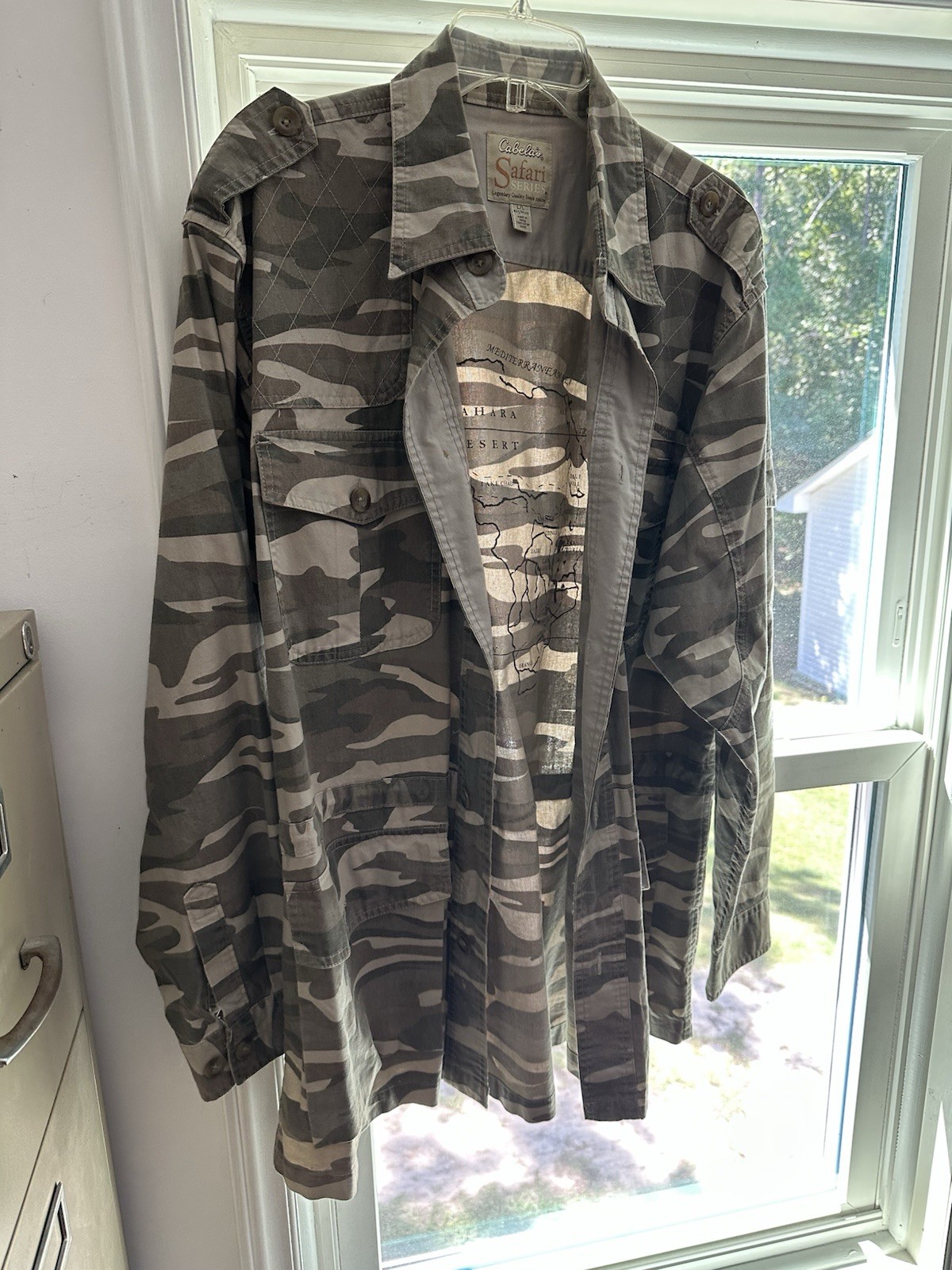 Cabelas Safari Series Vintage Hunting Shacket Jacket Size L Mens Field Shooting