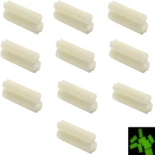 Fishing Rod Glow Stick Holder: 20Pcs Mini Light Stick Clip-On Sea Rod Tip for Ni